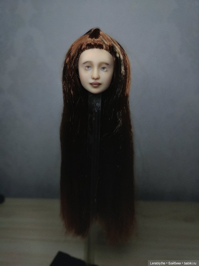Роспись и прошивка головушки barbie барби (фото 3)