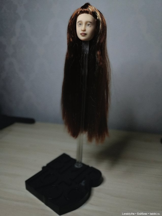 Роспись и прошивка головушки barbie барби (фото 2)