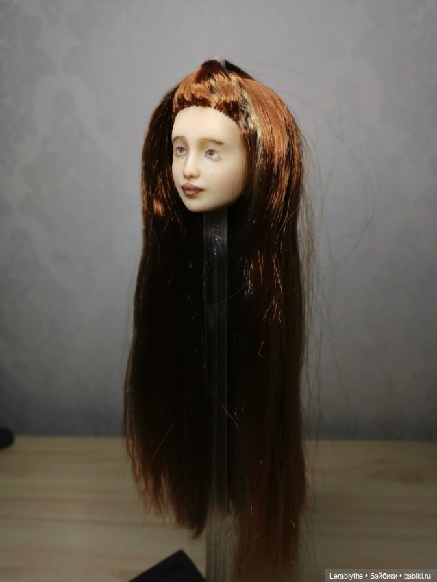 Роспись и прошивка головушки barbie барби (фото 6)