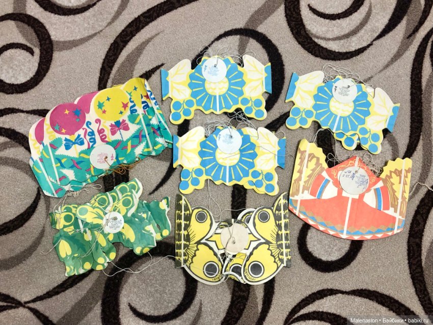 Бумажная гирлянда — Винтажные куклы и игрушки детства (фото 6)