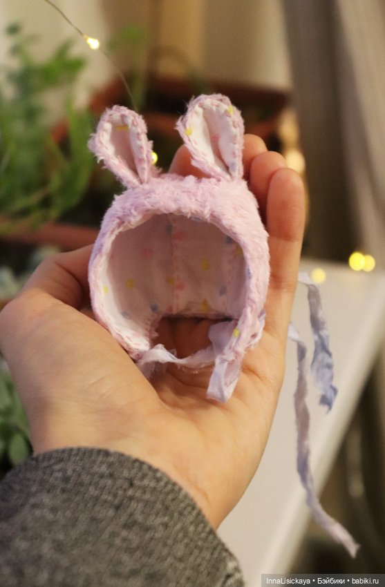 Шапочка зайка — Одежда для BJD (фото 4)