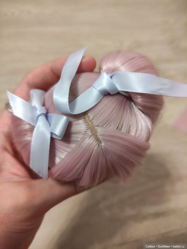 Парик на голову 18-19см — Парики и волосы (мохер) для кукол (фото 4)