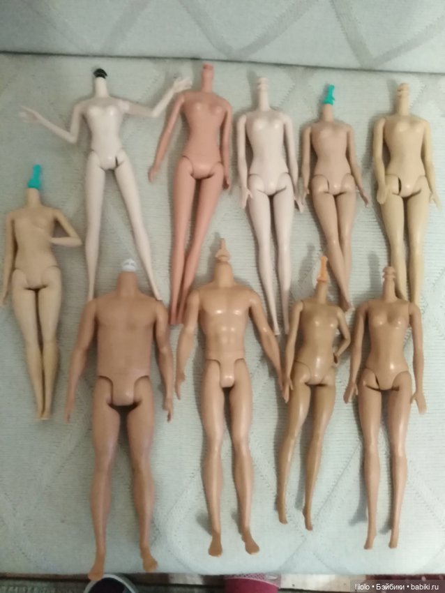 Лот тел для гибритизации — Тела и головы для кукол