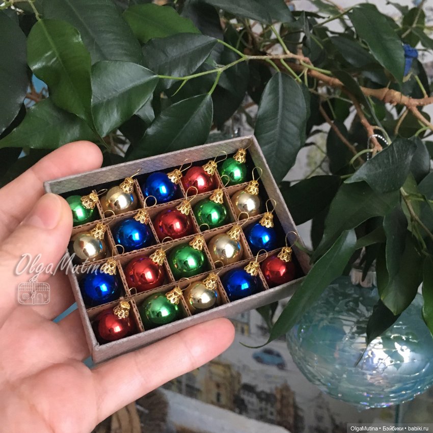 Ёлочные игрушки - шары 1:6 (4 шт) (фото 7)