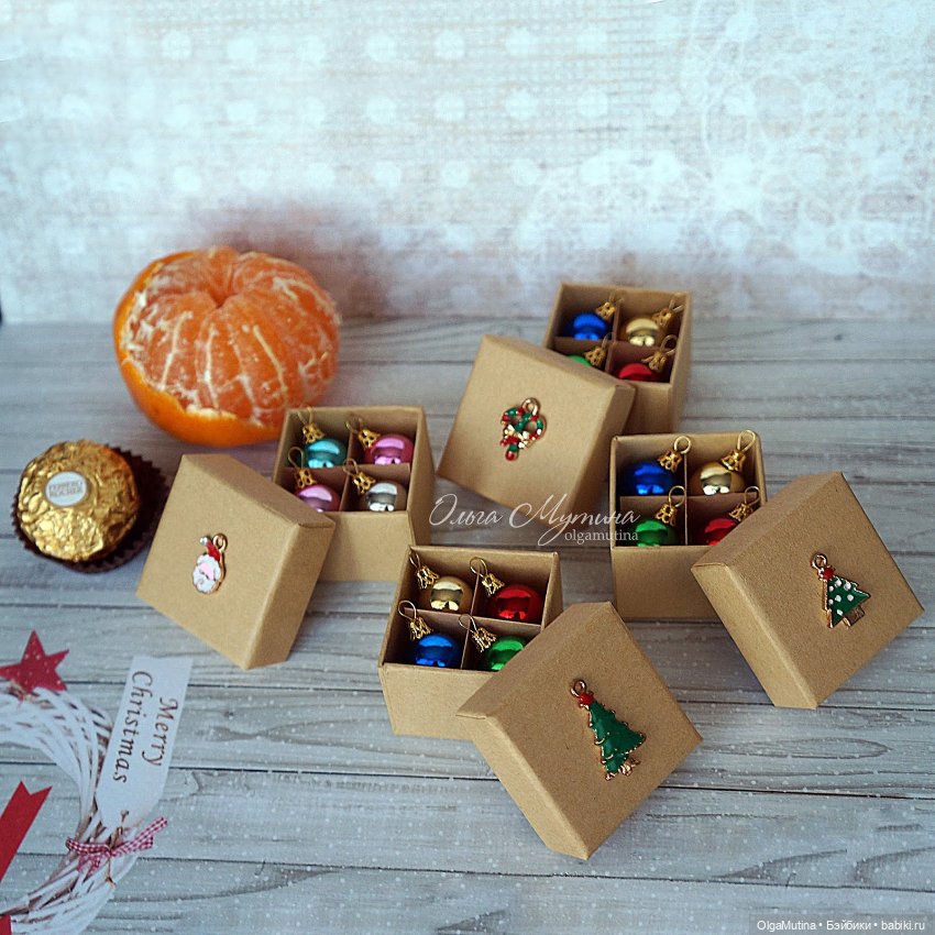 Ёлочные игрушки - шары 1:6 (4 шт) (фото 5)