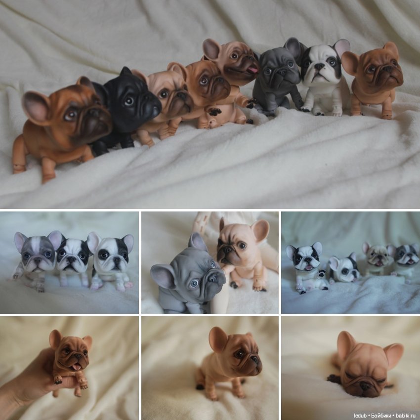 Шарнирный щенок французского бульдога