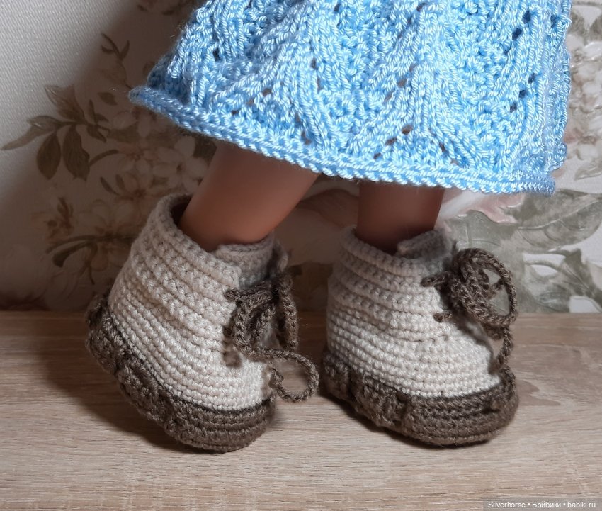 Обувь для кукол вязаная (стопа 4,5-5,5 см) (фото 6)
