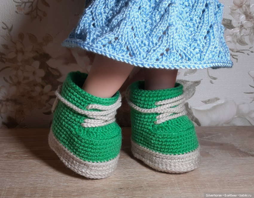 Обувь для кукол вязаная (стопа 4,5-5,5 см) (фото 7)