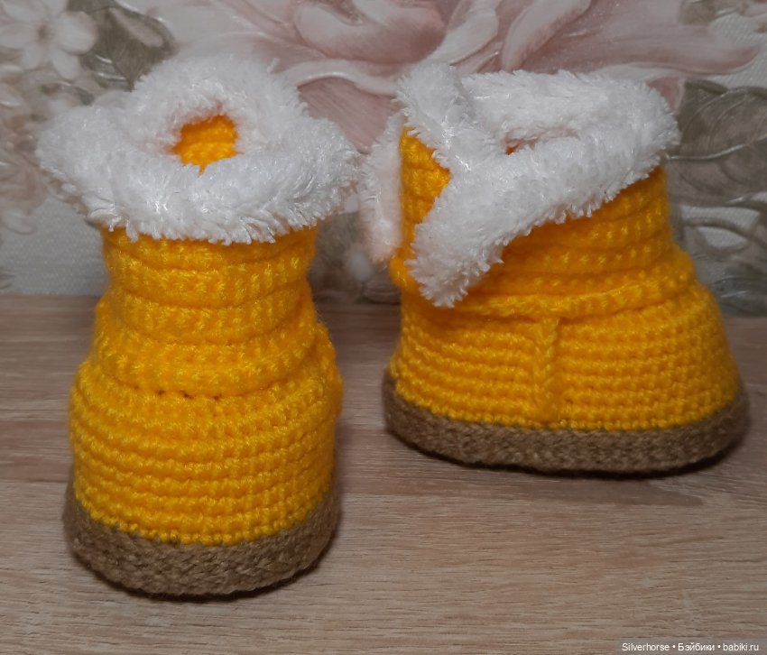 Обувь для кукол вязаная (стопа 4,5-5,5 см) (фото 4)
