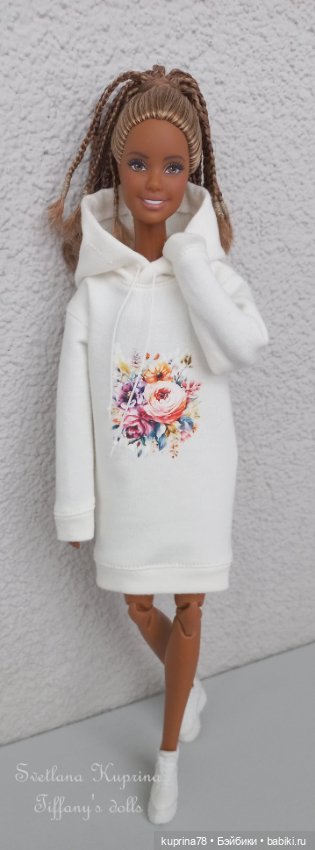 Платье худи оверсайз на девочек 1/6