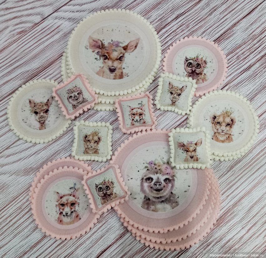 Коллекция текстиля "Мордочки" № 132, 133