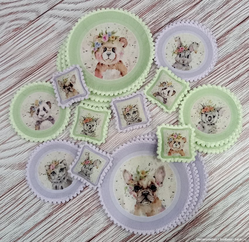 Коллекция текстиля "Мордочки" № 136, 137