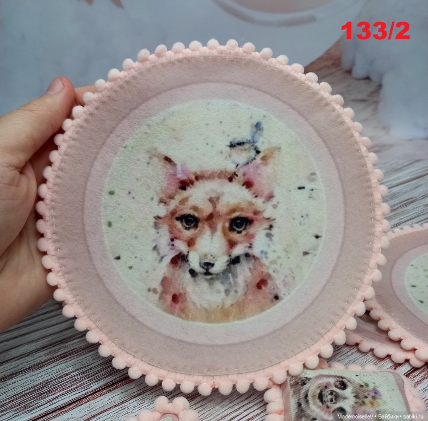 Коллекция текстиля "Мордочки" № 132, 133