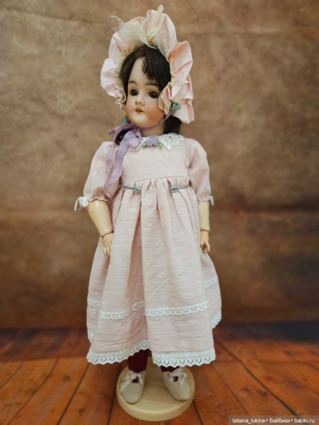 Платье для антикварной куклы на рост 57см