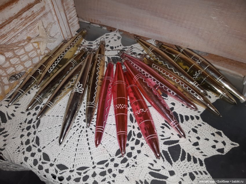 Елочные игрушки сосульки — Винтажные куклы и игрушки детства (фото 2)