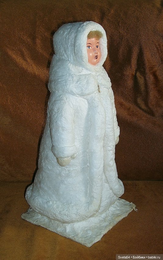 СССР. Украина. Донецк. 1966. Снегурочка. Ватная. Лицо прессопилки. Полная реставрация (фото 3)