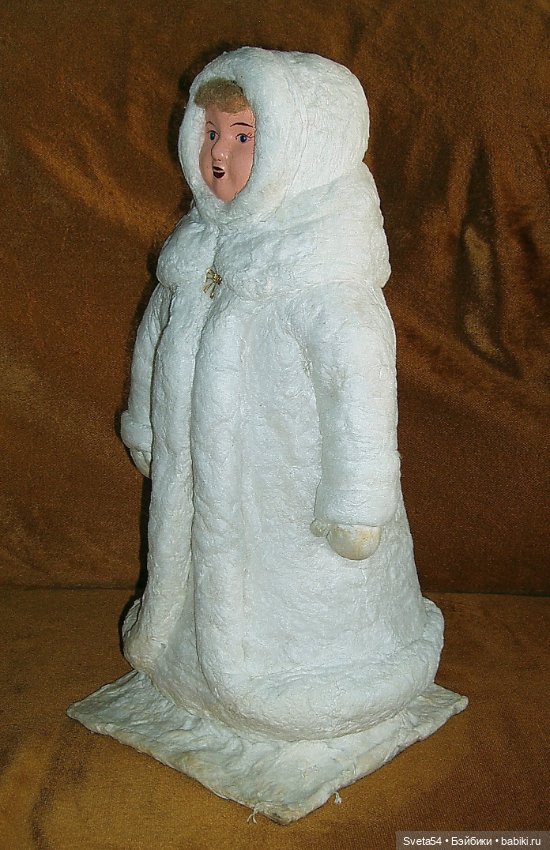 СССР. Украина. Донецк. 1966. Снегурочка. Ватная. Лицо прессопилки. Полная реставрация (фото 8)