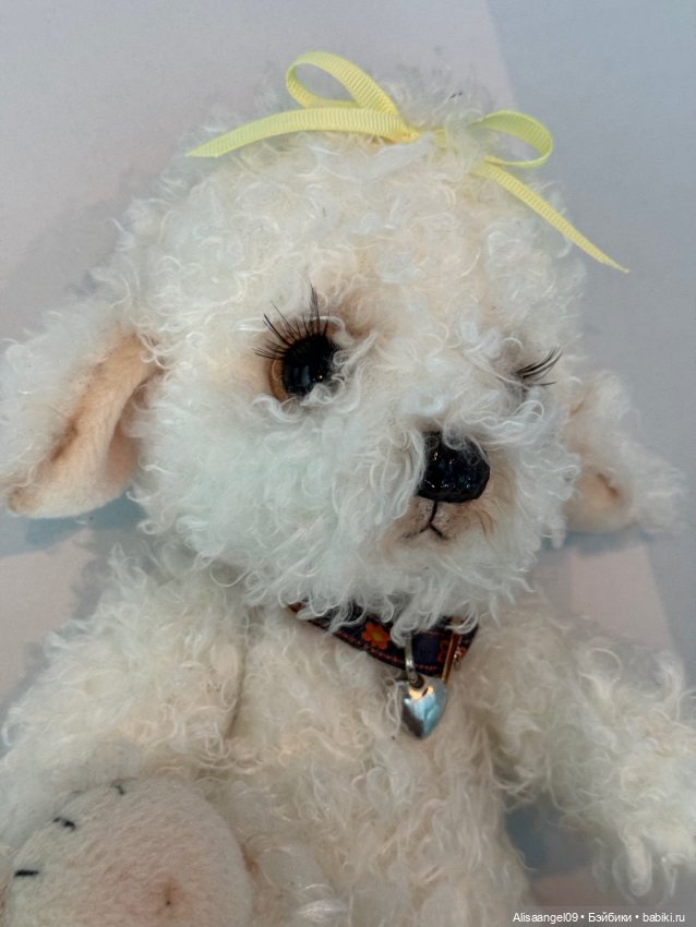 Милый белый щеночек — Авторские игрушки (фото 7)