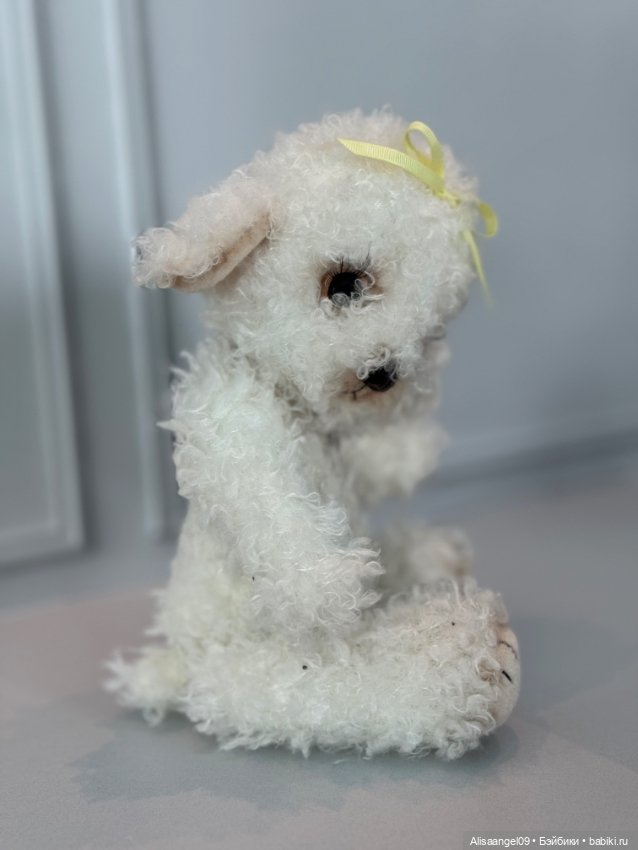 Милый белый щеночек — Авторские игрушки (фото 6)