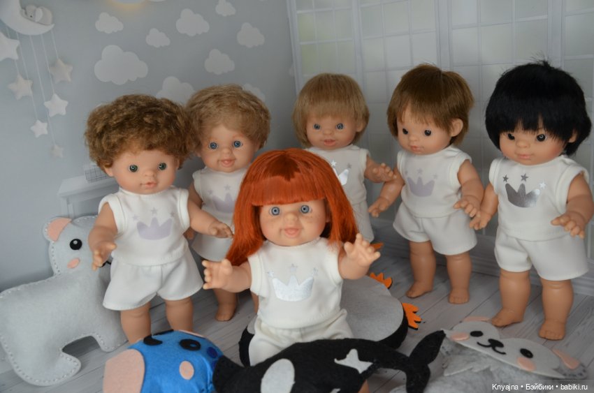 Паолитас, кукла пупс Дима в пижамке от Паола Рейна на прямых ножках, еще один (фото 6)