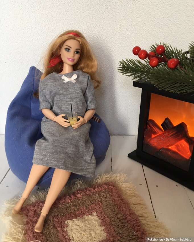 Кресло-мешок для кукол формата Барби и других