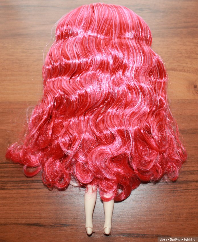 Кукла Блайз (Blythe) ТБЛ, без челки, красно-розовые волосы (фото 6)