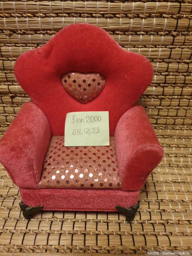 Кресло-шкатулка — Кукольная мебель (фото 7)