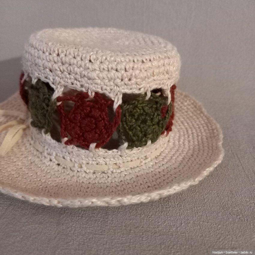 Ажурная шляпа для bjd 1/4 (фото 3)