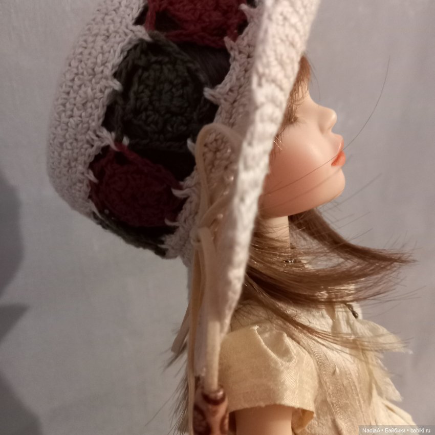 Ажурная шляпа для bjd 1/4 (фото 7)