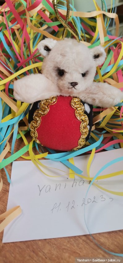 Мишка шарик в стиле тедди