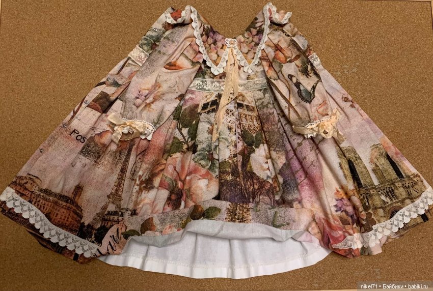 Романтичное платье для большой куклы (фото 5)
