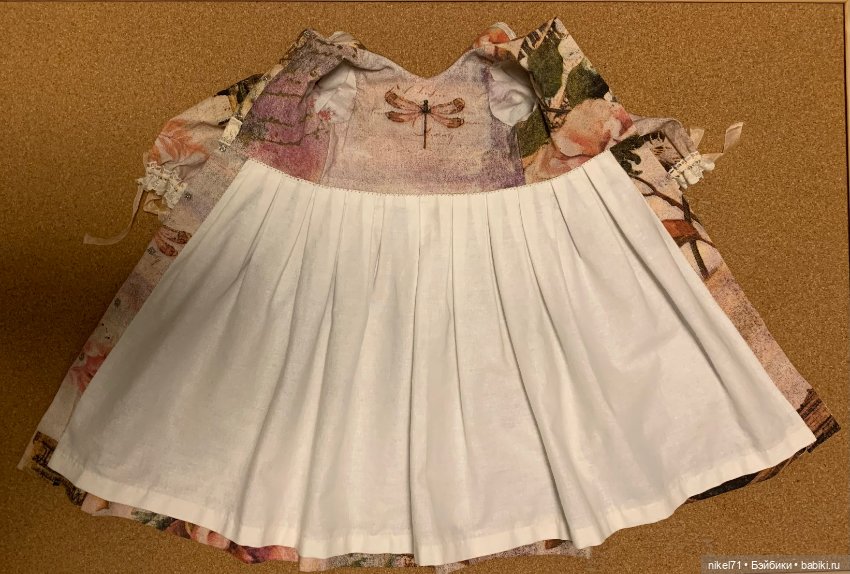 Романтичное платье для большой куклы (фото 6)