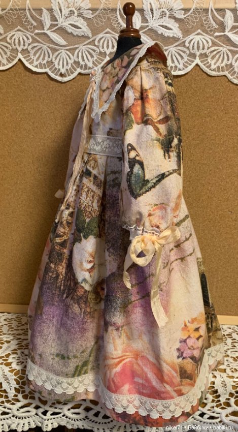 Романтичное платье для большой куклы (фото 4)