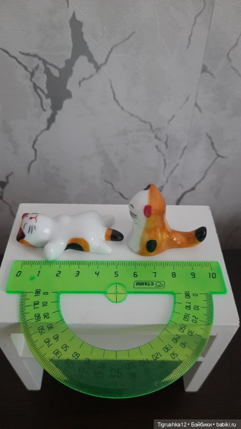 Котики керамика #2 — Миниатюра для кукол (фото 4)