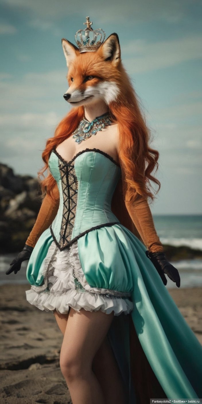 Набор для самостоятельного создания куклы антро лиса Марлиса (фото 8)