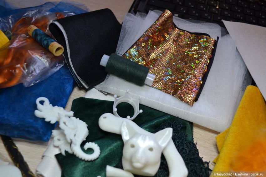 Набор для самостоятельного создания куклы антро лиса Марлиса (фото 5)