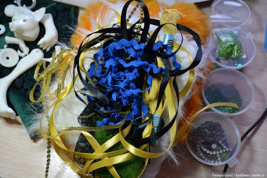 Набор для самостоятельного создания куклы антро лиса Марлиса (фото 4)