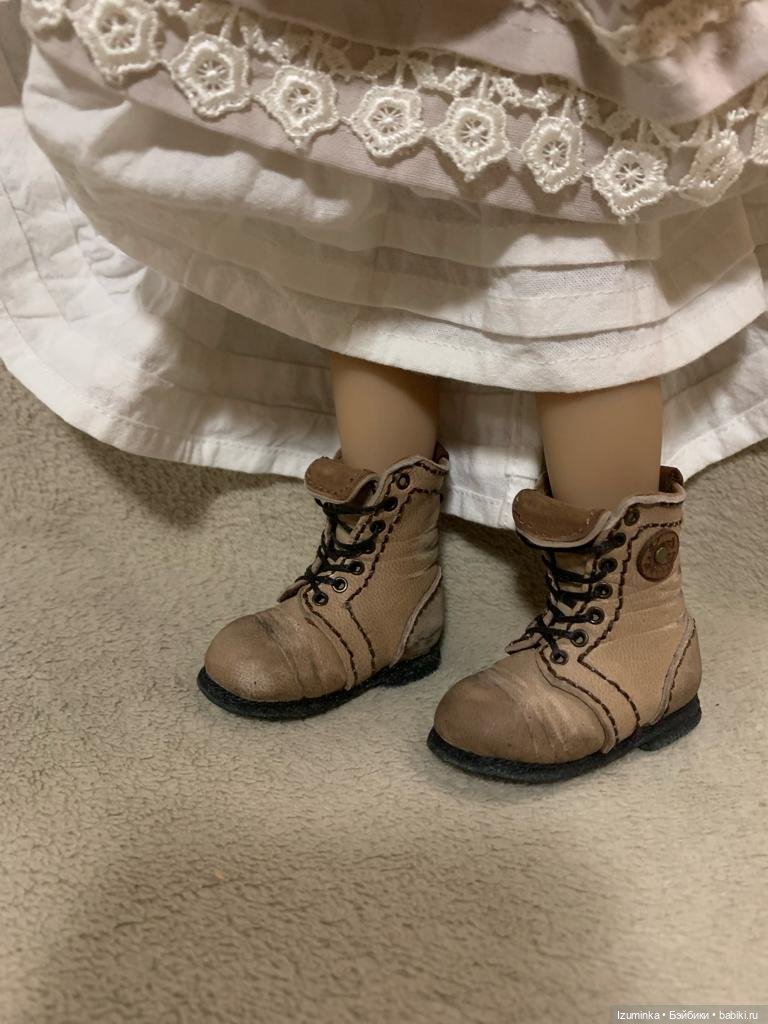 "Винтажные " кожаные ботинки для Diana Effner Little Darling