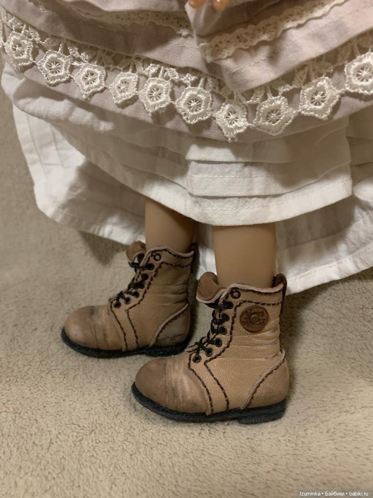 "Винтажные " кожаные ботинки для Diana Effner Little Darling (фото 10)