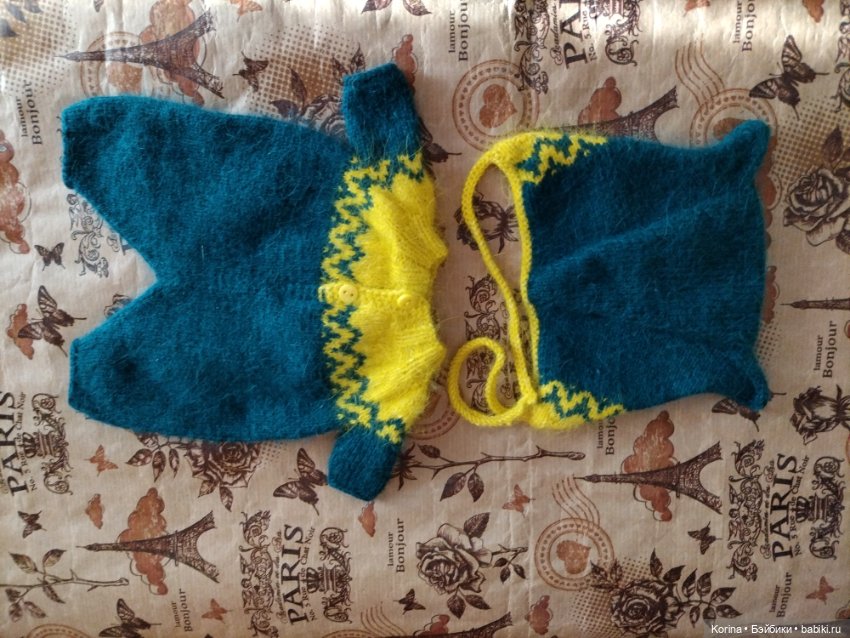 Новый комплект из пряжи пух норки с ботиночками