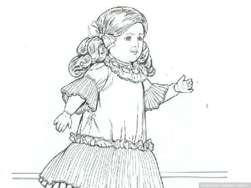 Книжка - раскраска Antique Dolls (фото 10)