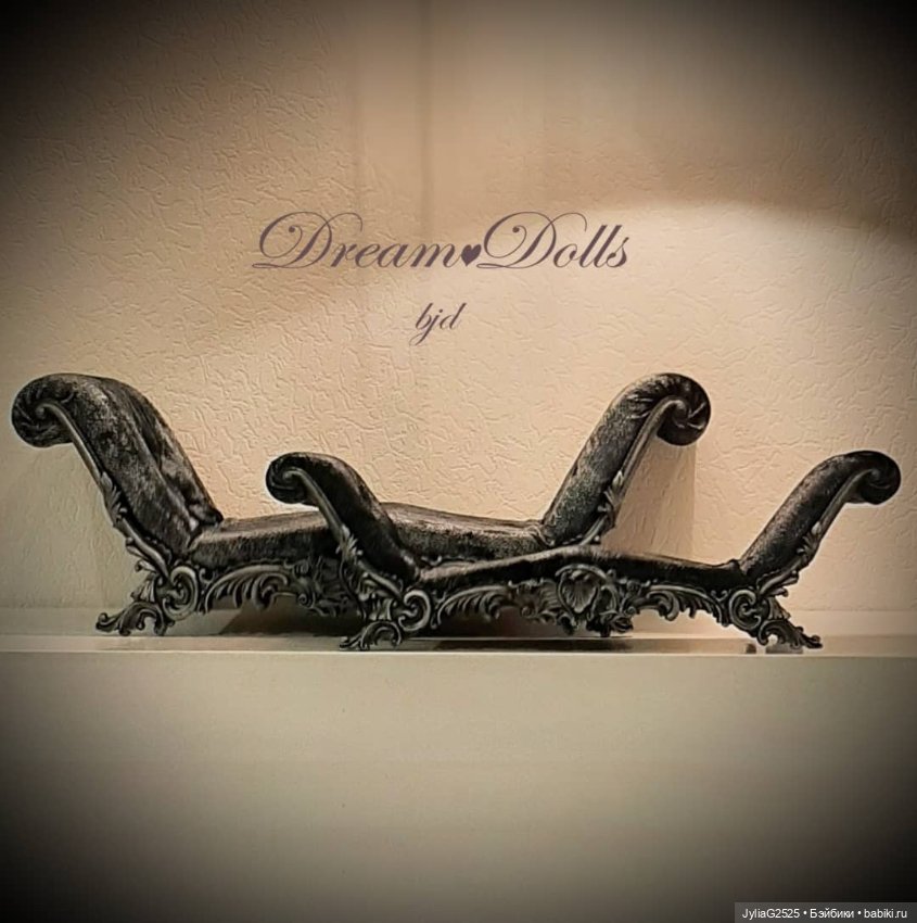 Кушетка Беллони для бжд — Кукольная мебель (фото 4)