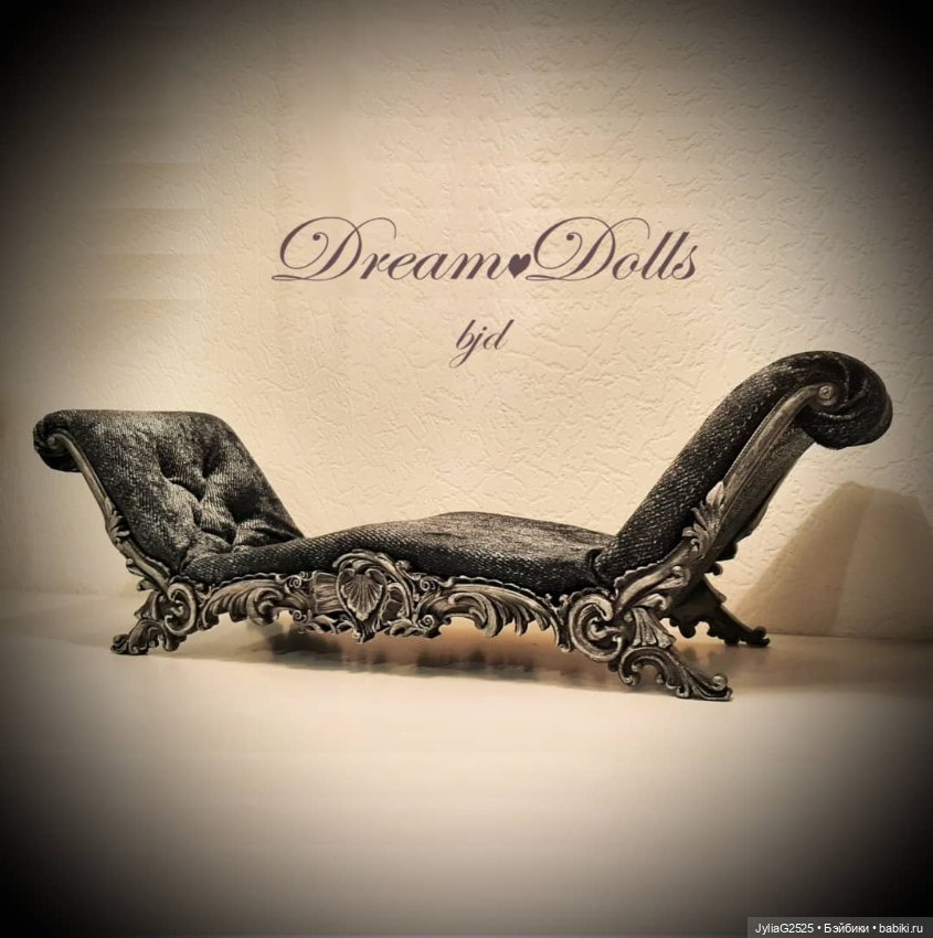Кушетка Беллони для бжд — Кукольная мебель (фото 2)