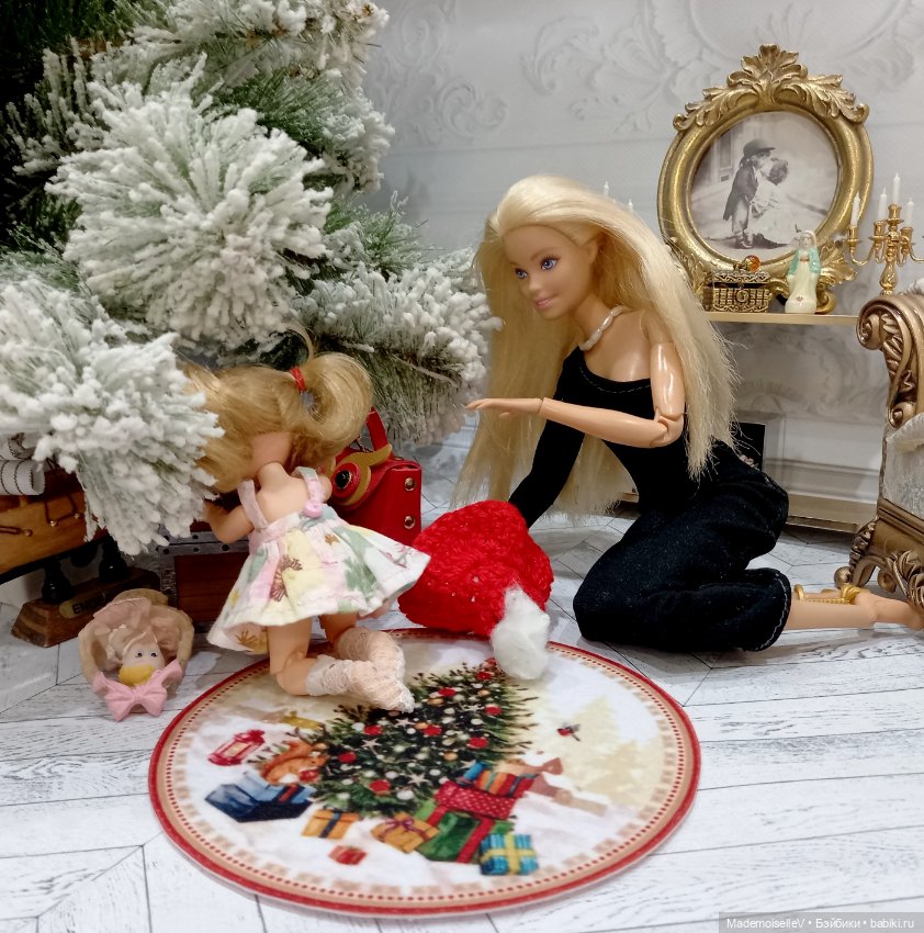 Коврики круглые "Новый год" № 139 (фото 4)