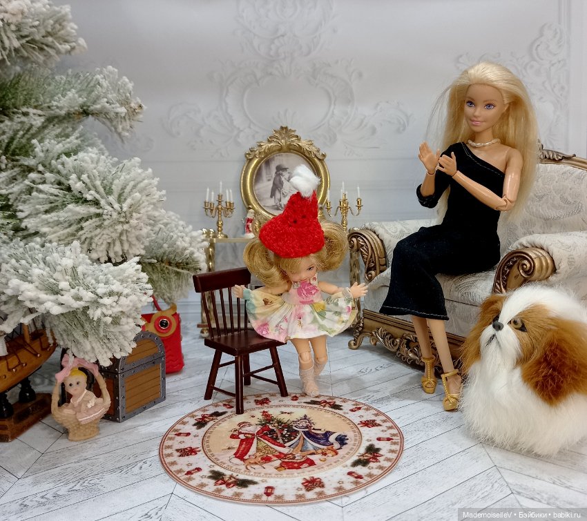 Коврики круглые "Новый год" № 139