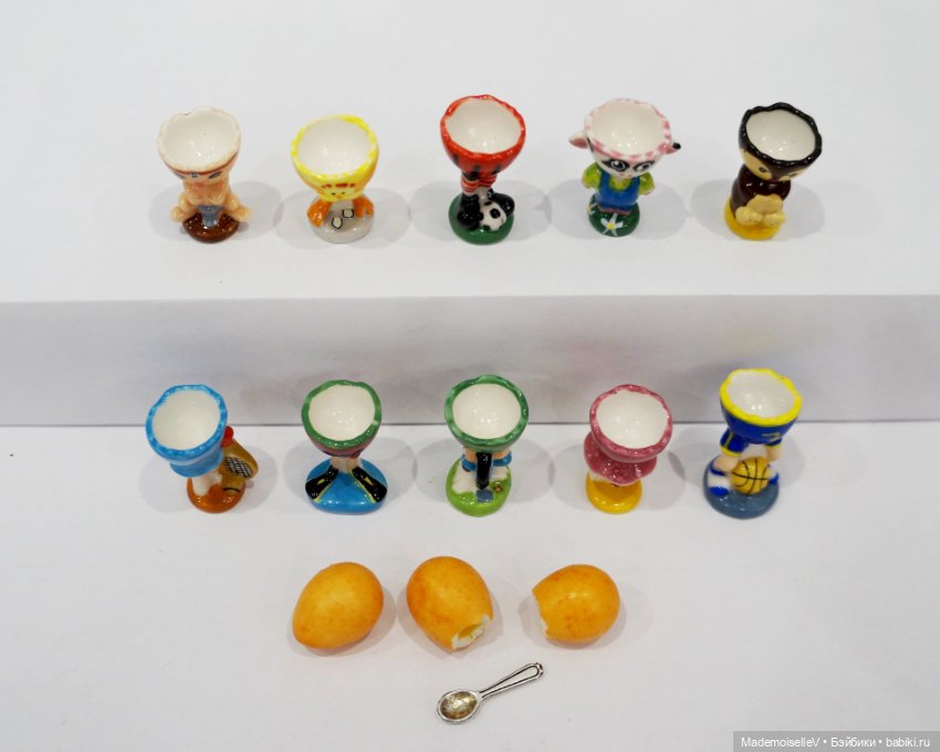 Подставки под яички. Французская фарфоровая миниатюра (фото 5)