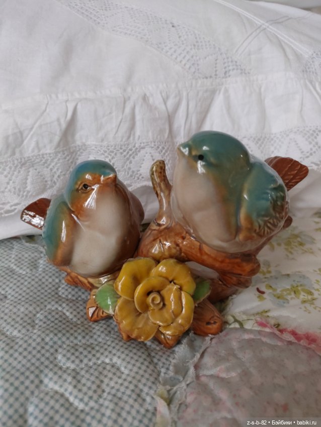 Обливная керамика птички — Статуэтки