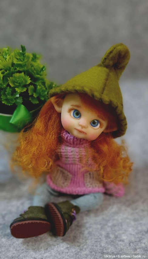 Эльфочка. Куколка на шарнирном теле (фото 8)