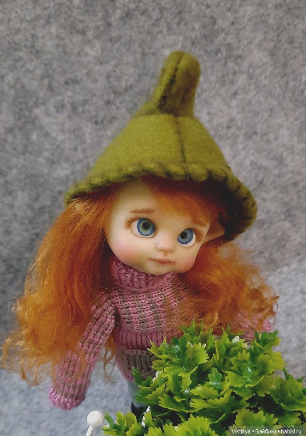 Эльфочка. Куколка на шарнирном теле (фото 3)