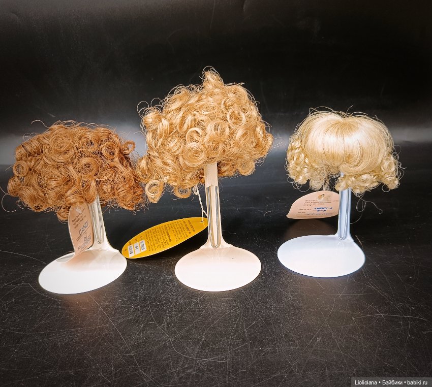 Винтажные парики для кукол Размер 6"-7" (фото 5)